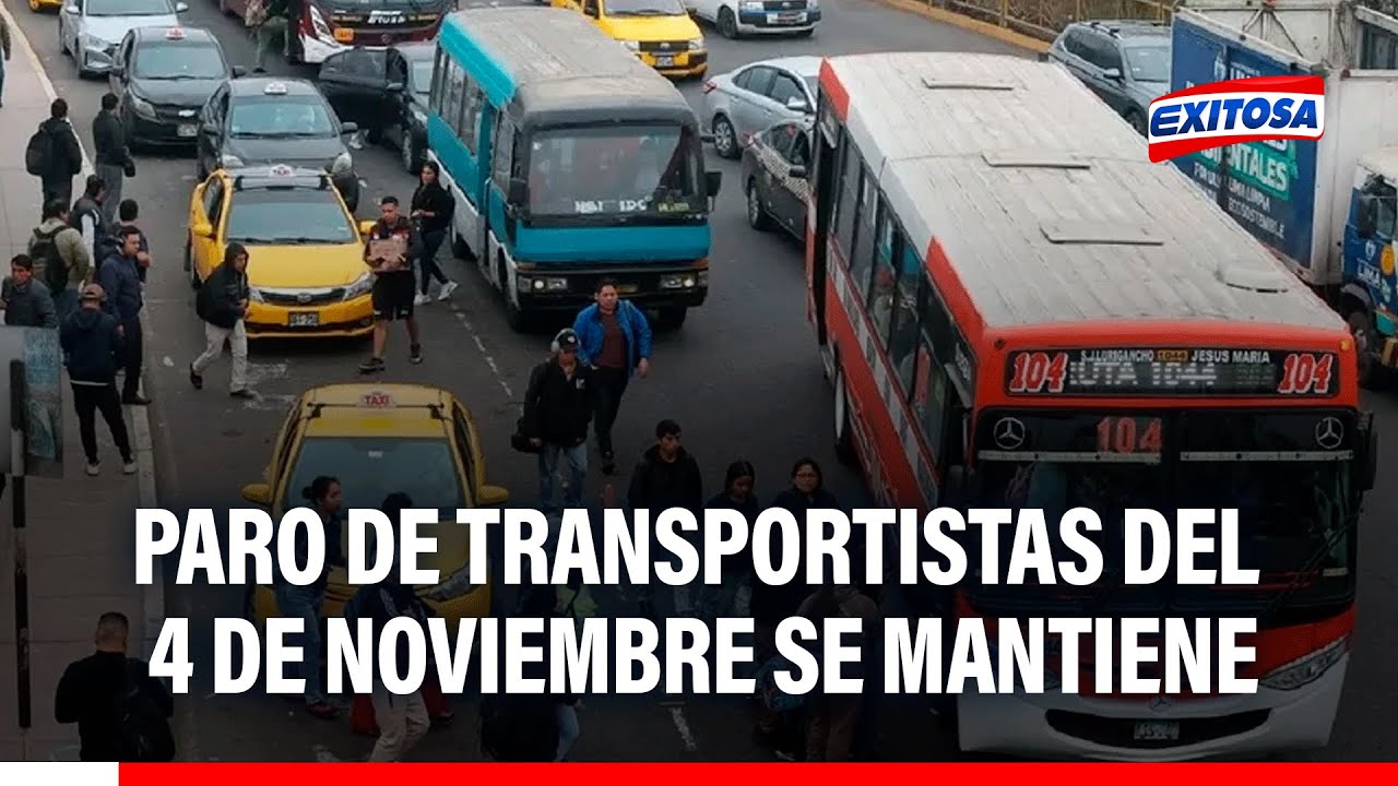 🔴🔵 Paro de transportistas del 4 de noviembre: "No aceptamos bloqueos", asegura Martín Ojeda