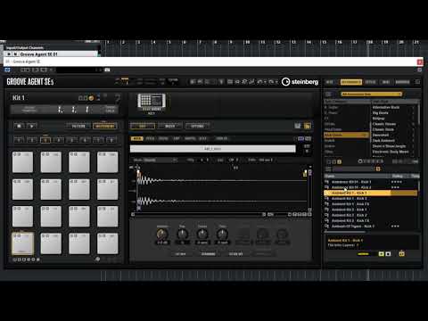 Cubase Groove Agent, how to select & load individual drum sounds.