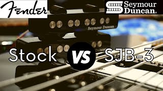 Video thumbnail for Fender Stock Pickups vs Seymour Duncan SJB-3 by Oliver Tobyn