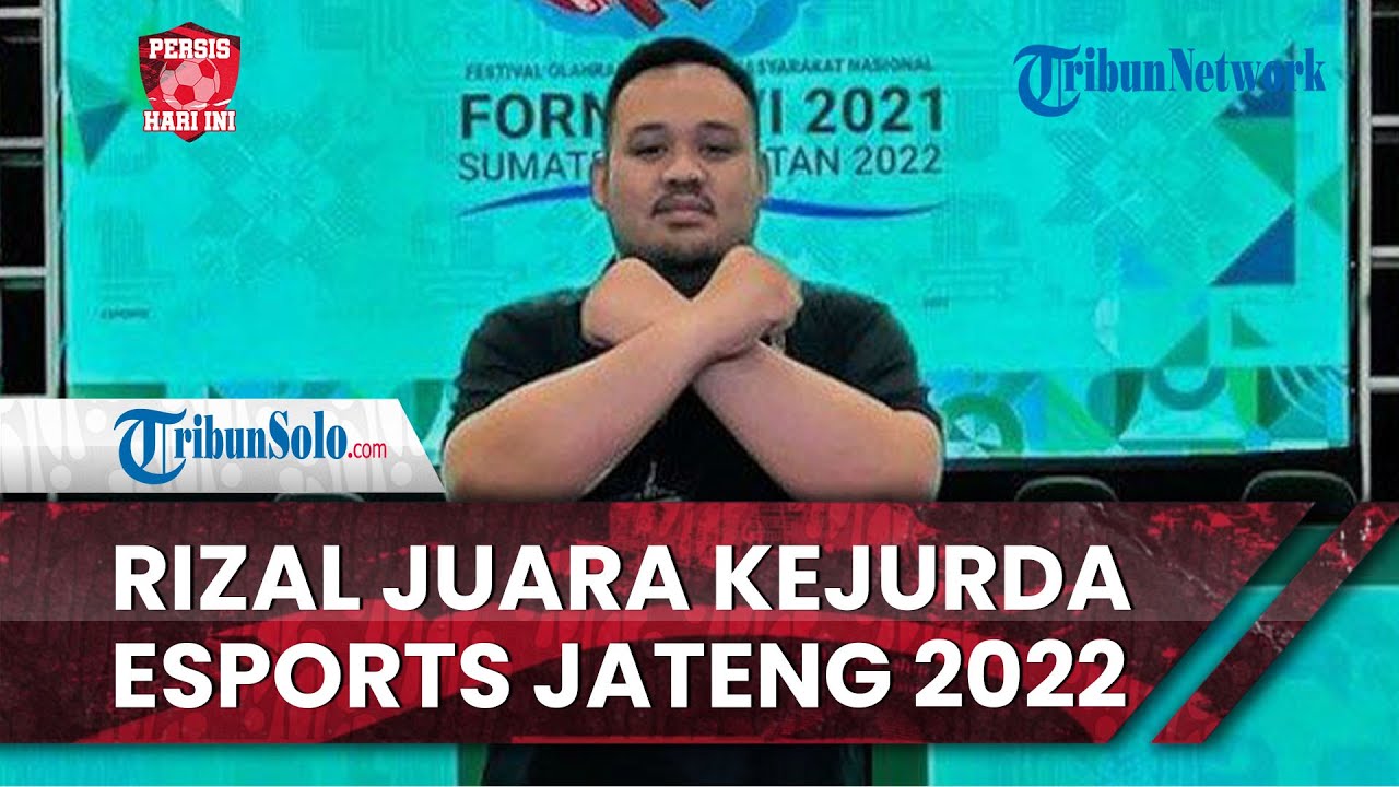 Tepat hari ini: Pemain eFootball Persis Rizal Danyarta Raih Juara 1 Esports Championship Jawa Tengah 2022