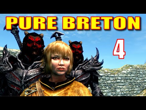 Skyrim PURE BRETON Walkthrough #4: Hired Thugs, Skirmish at Saarthal, White River Watch, Bear Fight