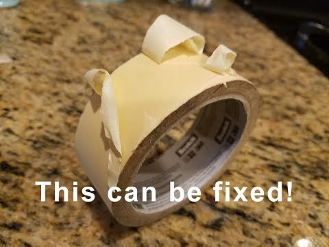 Fix Old Roll Of Masking Tape 30 Second Hack. Great microwave hack!