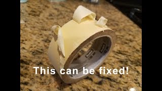 Fix Old Roll Of Masking Tape 30 Second Hack. Great microwave hack!