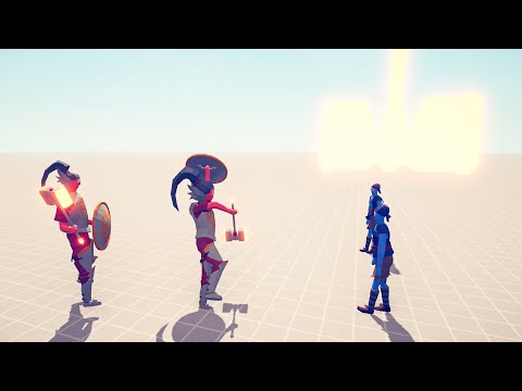 Righteous Paladin vs Pirate Team - Totally Accurate Battle Simulator TABS