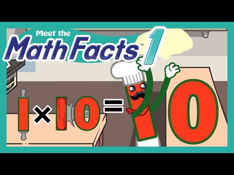 Meet the Math Facts Multiplication & Division - 1 x 10 = 10 | Preschool Prep Company