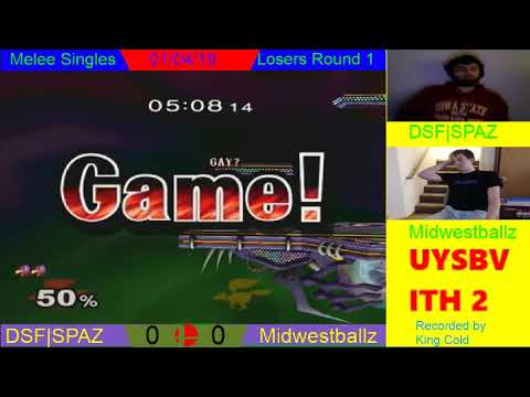 UYSBVITH 2 - Melee Singles - Losers Round 1 - Midwestballz vs SPAZ