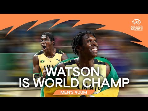 Incredible comeback from 🇯🇲's Watson in 400m final | World Athletics Championships Budapest 23
