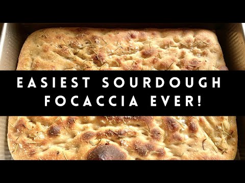 Easy Sourdough Focaccia Bread Recipe