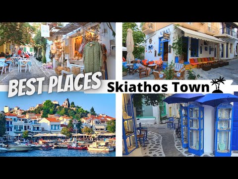 Visiting Skiathos town - exploring SKIATHOS Island GREECE