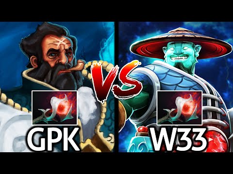 W33 VS GPK Top Pro Mid Battle - Storm Orchid VS Kunkka Orchid Dota 2