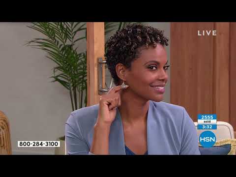 Colleen Lopez Sterling Silver PearShaped Gemstone Drop E...