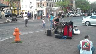 Street performer from ages ago