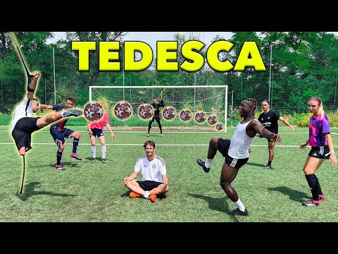 Tedesca Football Challenge! Vs Sergio Cruz ,Pirlasv, Fabio di Mauro e Marcantognini ⚽️🤯