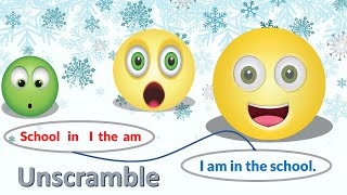 Unscramble and Read the sentence in correct order for Kids - For Grammar, Vocabulary and Reading
