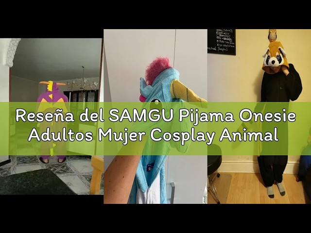 Vídeo relacionado con SimZoo Adulto Disfraz Pijama Unisex Pijama Kigurumi Onesie para Carnaval Halloween Cosplay Ropa de Dormir Traje de Disfraz para Navidad Festival Mujer y Hombre