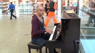 Tough Guy on Piano  Is Asked To Play Mary Poppins