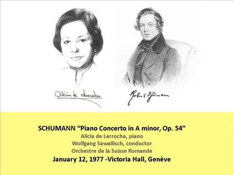 SCHUMANN "Piano Concerto in A minor Op 54" Alicia de Larrocha - Sawallisch (LIVE 1977)