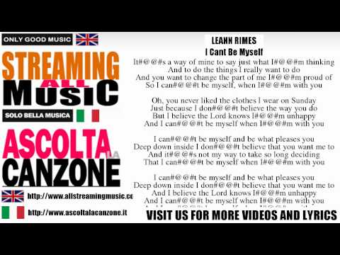 Video thumbnail for I Can’t Be Myself