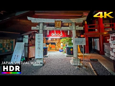 Japan - Tokyo backstreet night walk • 4K HDR