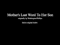 Mother's Last Word To Her Son (Washington ...