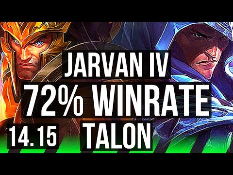 JARVAN IV vs TALON (JGL) | 72% winrate, 7/1/1 | EUW Master | 14.15