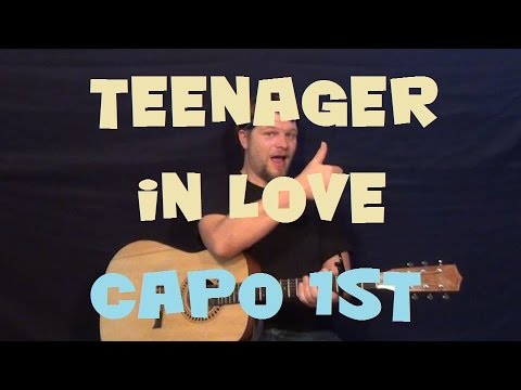 A Teenager in Love (Dion and The Belmonts) Easy Strum Guitar Lesson How to Play Tutorial Capo 1st
