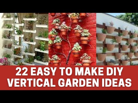 22 easy to make DIY vertical garden ideas. #gardendecoration #DIYgardeningprojects #gardeningideas