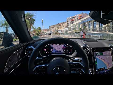 Southern France Relaxing Coastal Drive: Monaco to Nice | Mercedes SL63 | 4K ASMR POV Scenic Drive