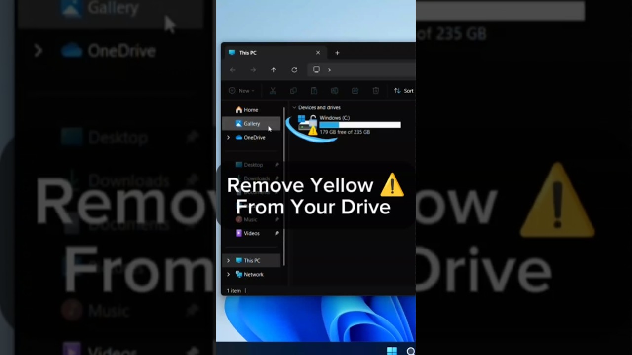 Remove Yellow ⚠️Triangle from C Drive Solved. #windows #computer #computerrepair #computertricks