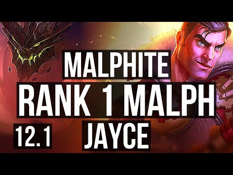 MALPHITE vs JAYCE (TOP) (DEFEAT) | Rank 1 Malph, 2/1/3, Rank 28 | KR Master | 12.1