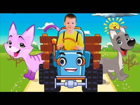 Learn Animal Sounds and Colors with Tractor-Educational Songs for Kids - Learn English