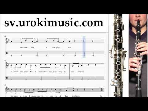 Klarinettlektioner Justin Bieber - Sorry Noter Tabs Del#2 um-i492
