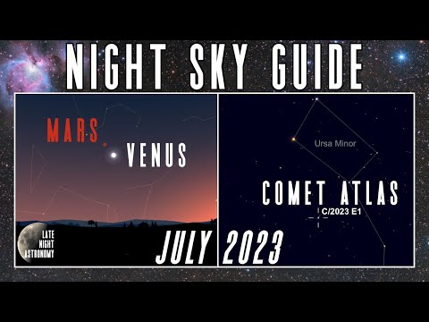 The Night Sky | July 2023 | Venus and Mars Close Together | Comet C ...
