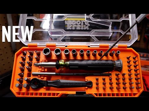 NEW Klein Tools 64 Piece Precision Ratchet Driver System Modbox - 32787
