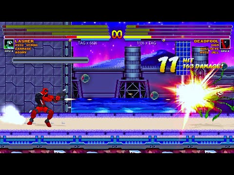 [IKEMEN GO/Mugen] Team MVC2 Venom vs Team Deadpool
