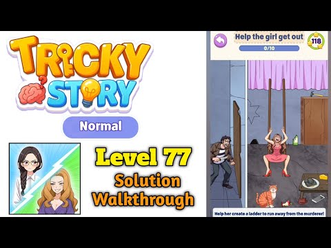 Tricky Normal Levels Level 77 Help the girl get out solution screenshot