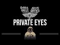 Hall & Oates • Private Eyes (CC) 🎤 [Karaoke] [Instrumental]