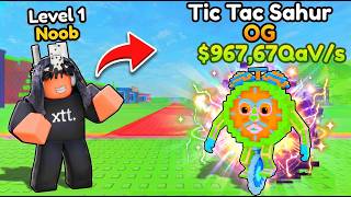 I got WORLDS FIRST NEW MOST INSANE MUTATED TIK TAK SAHUR in Become a Brainrot! (Roblox)