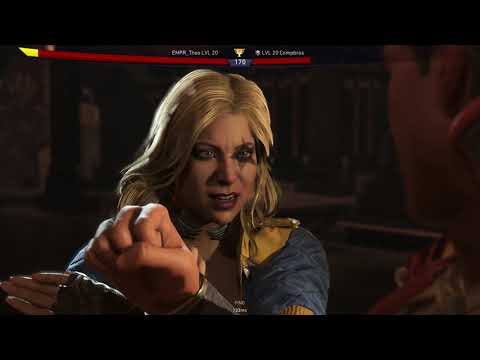 Injustice 2 (PS4) Online Casuals: Theo (Superman/Fate) vs. Compbros (Black Canary/Star) - 10/19/18