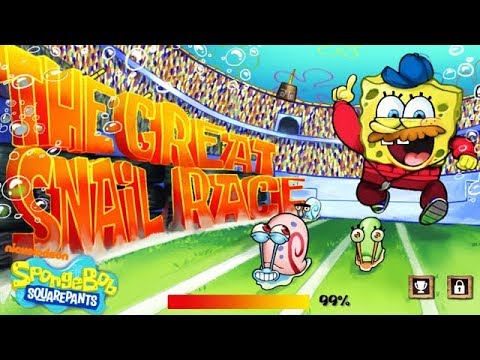 SpongeBob Squarepants - The Great Snail Race [Nickelodeon Games] Video