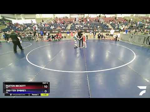 77 Lbs Quarterfinal - Paxton Beckett, WA Vs Treyten Embrey, MO B12f