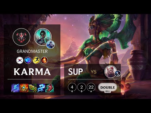 Karma Support vs Rakan - KR Grandmaster Patch 11.23