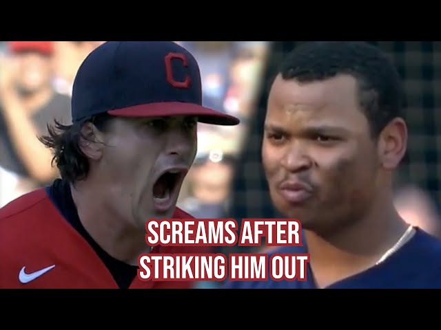 Cal Quantrill screams after striking out Devers, a breakdown