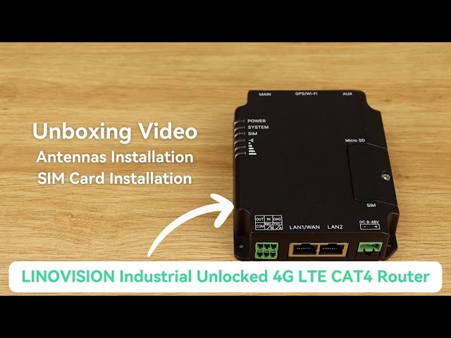 Vídeo relacionado con LINOVISION Industrial 4G LTE Cat4 Router Celular con Wi-Fi, Señal Mejorada para Sitios Remotos, Doble Ranura SIM, DTU Gateway para Dispositivos RS485, Sensores IoT, M2M, Vehículos