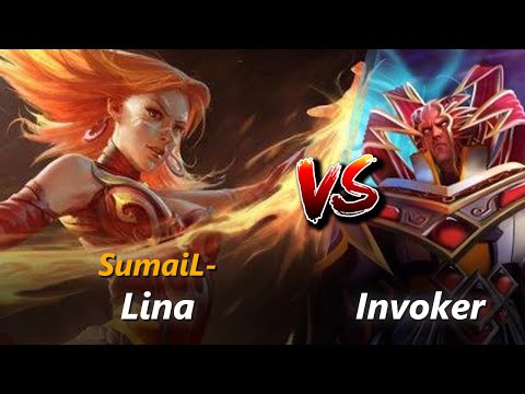 How to Lina mid vs Invoker (feat. SumaiL-) | First 10 minutes