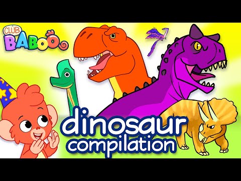 Dinosaur Cartoon Club Baboo | Baboo the monkey gets help from a Brachiosaurus and more dinosaurs!