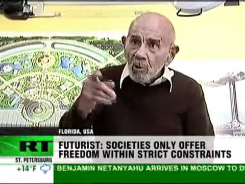 雅克-弗雷斯科在《今日俄羅斯》上。美國從來不是一個民主國家 (Jacque Fresco on Russia Today: US has never been a democracy)