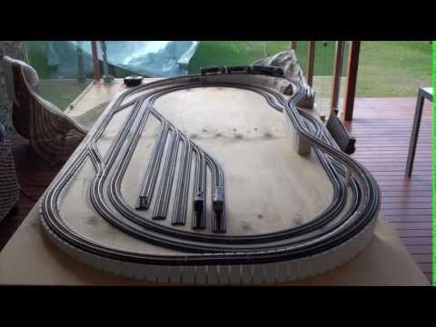 8 x 4 HO Model train layout with flyover (Part 2)