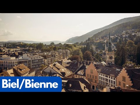 Bienne vue du ciel