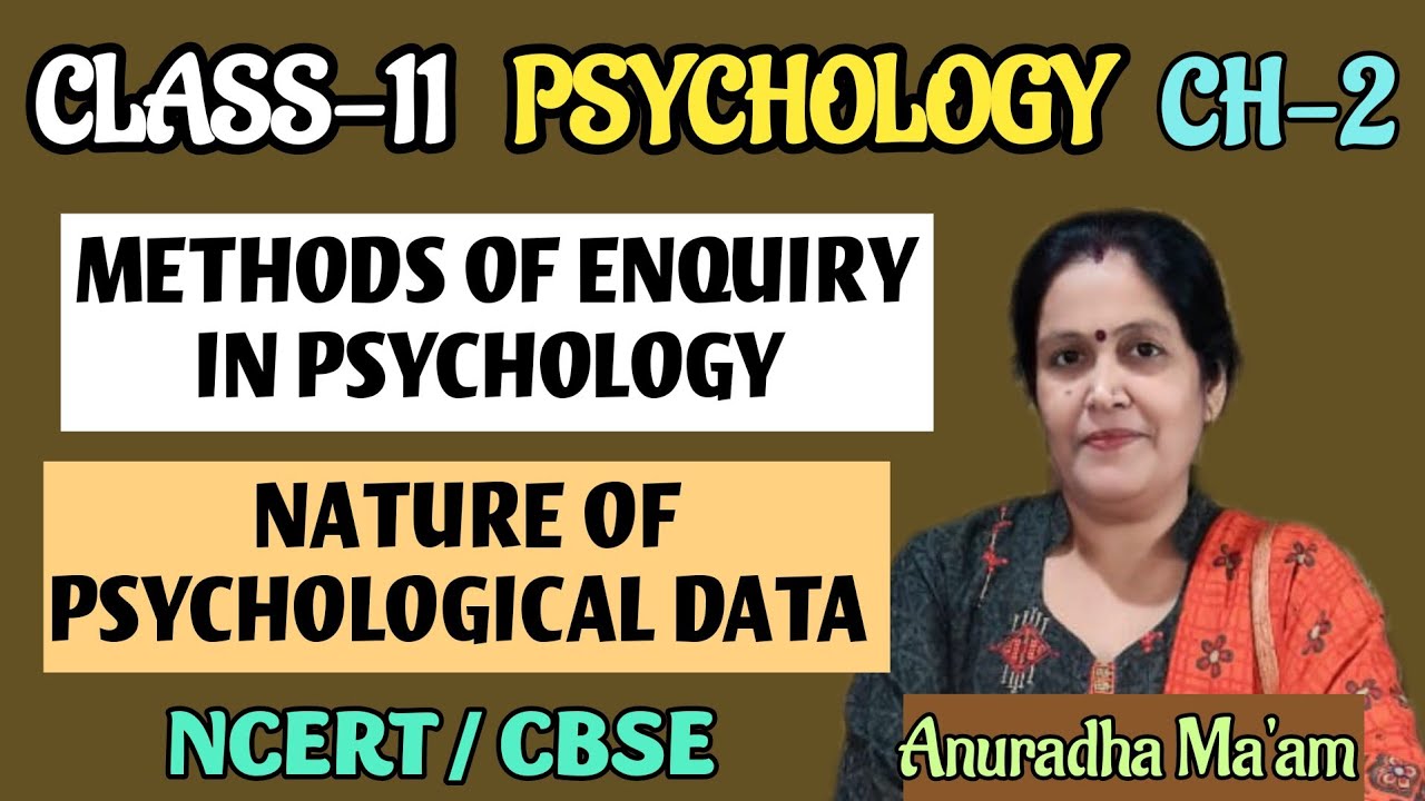 Nature of Psychological Data | psychology | class 11th | Chapter-2 |